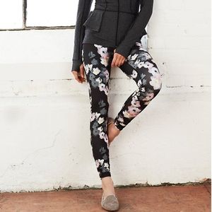 Anthropologie Floral Print Leggings